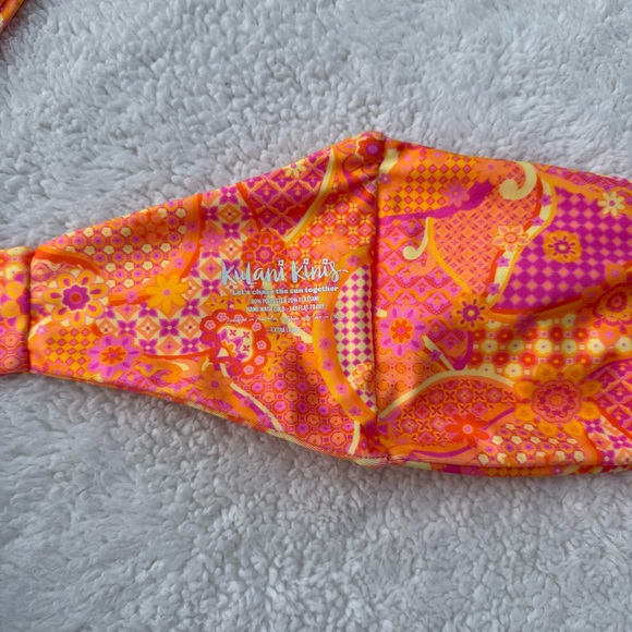 Kulani Kinis Orange and Pink Bikini Top - Picture 3 of 3